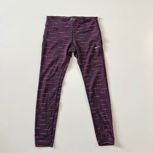 Nike pink and black legging